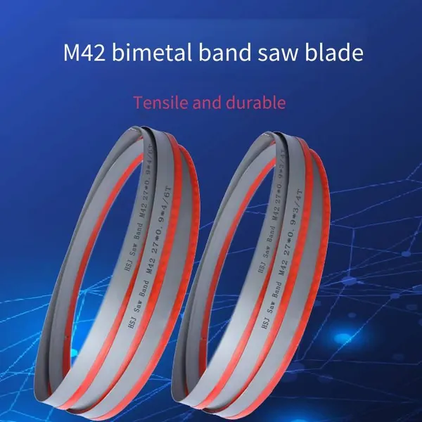 Hongshengjie 27 Wide Bimetallic Band Saw Blade for Cutting Solid Square Steel and Round Steel, Durable photo-4
