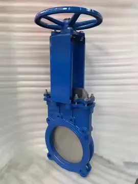 Slurry Knife Gate Valve Hot Selling PN16 DN100 Cast Ductile Iron Manual Electric Pneumatic Control for Water Gas Oil Media photo-4