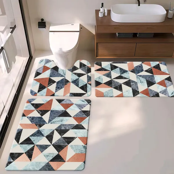 Ergonomic Anti-Fatigue Toilet Mat – Memory Foam Support for Standing Relief, Non Slip Bottom photo-3