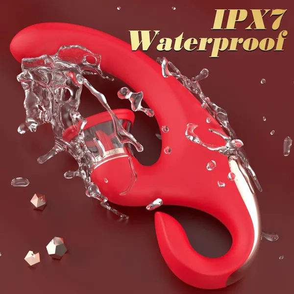 3-in-1 Tongue Licking + Suction + Vibrating Massager, IPX7, OEM photo-3