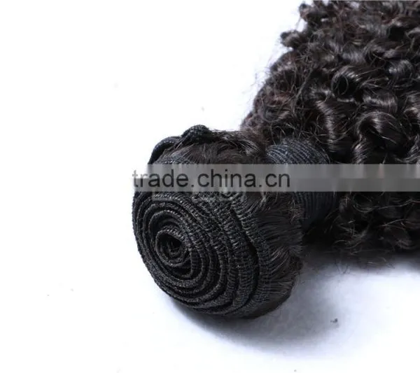4A Grade Mongolian Afro Kinky Curly Human Hair Weave, Tight Kinky Curly Weave photo-5