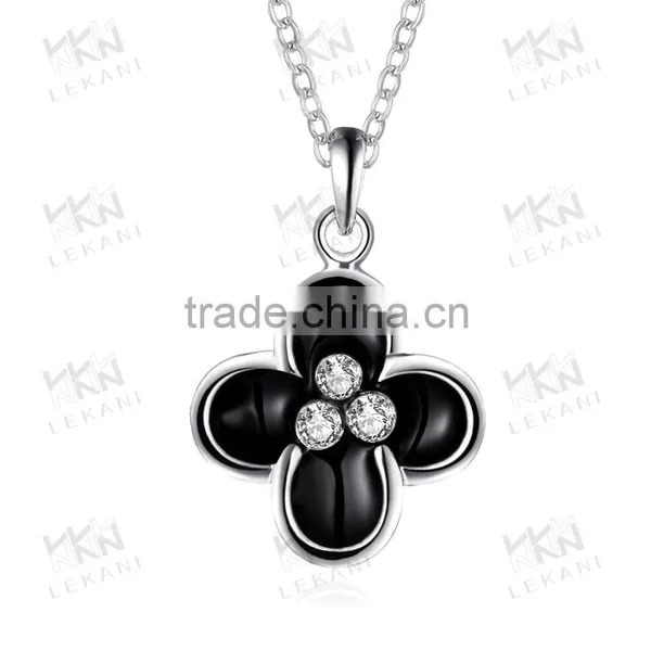 White Gold Color Vogue Jewelry Wedding Necklace photo-2