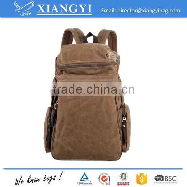 Men/Women's New Vintage Canvas Backpack Rucksack Satchel School Bag Hiking Bag photo-3
