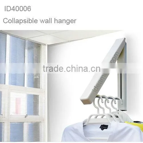 Collapsible Wall Hanger Laundry Room Organizer Wall Mounted Collapsible Hanger Expandable Cloth Hanger photo-3
