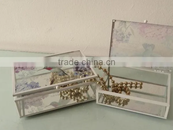 Glass Box With Bird Printing photo-4