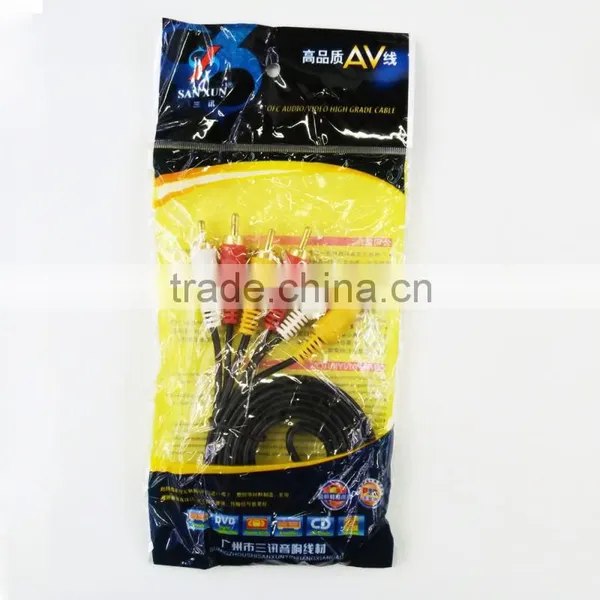 Manufactory PVA Video Rca Cable 3 to 3 RCA Cable 20m photo-6