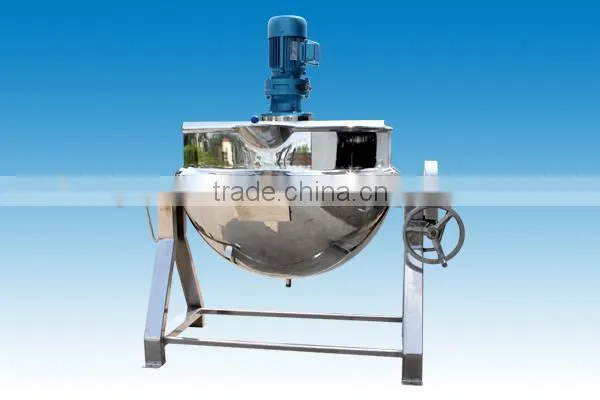 Sugar Cooking Pot Adhesive Reactor Tilting Jacketed Boiling Mixing Kettle