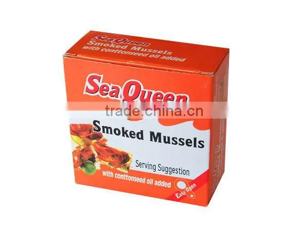 Canned Smoked Mussels in Vegetable Oil