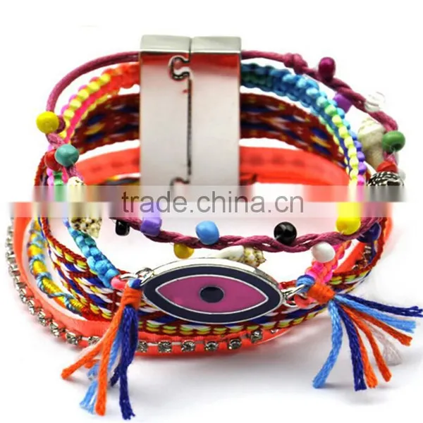 >>Turkey Style Handmade Beaded Bracelet ,blue Evil Eye Jewelry/ photo-2