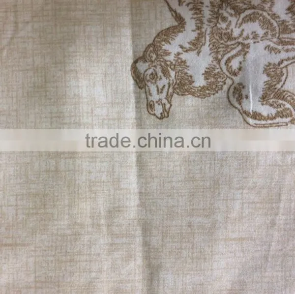 75D*150D 100%polyester Hair Rooted Printed Fabric for Home Textile and Beddings