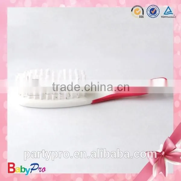 Hot Sale Pink And White Baby Comb And Brush Set photo-4