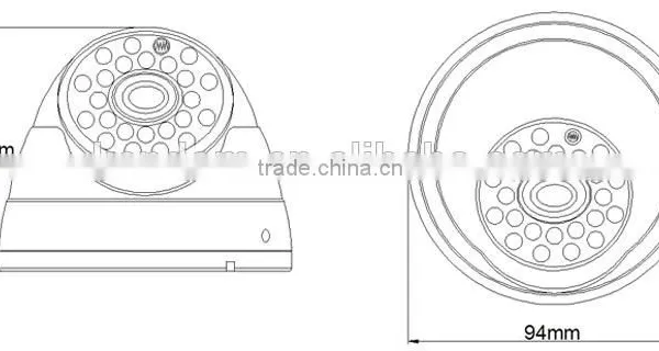 Kendom Manufacturer China Cctv Surveillance System Capture ir Ahd Dome Camera With 24pcs ir Leds photo-4