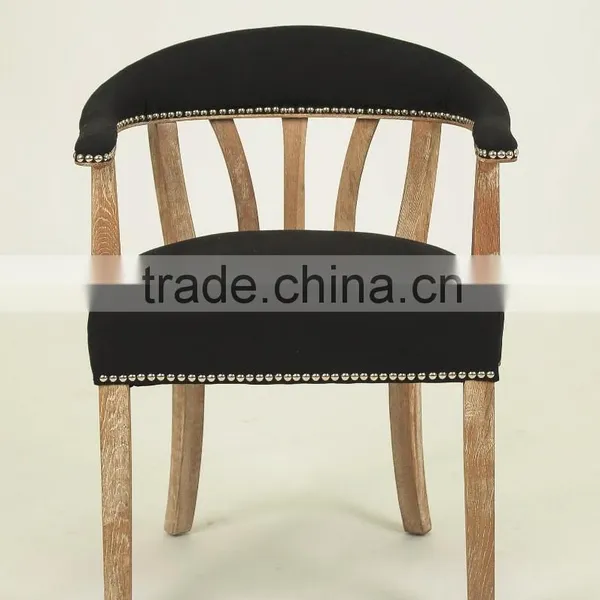Home Furniture Used for Sale Nailhead Design Living Room Chair/fabric Wooden Armchair(CH-262-OAk) photo-3