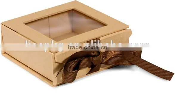 High Grade Nice Quality Red Packaging Cardboard Paper Box With Clear Pvc Window photo-6