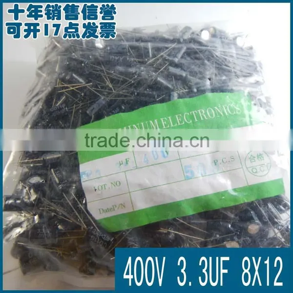 Capacitors 400V 3.3UF 8*12 photo-3