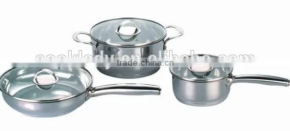 6pcs stainless steel cookware set(sauce pot)