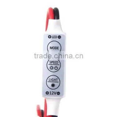 Mini LED Single Color Controller 3 Key LED Dimmer 12V for SMD5050 3528 LED Light Strip photo-3
