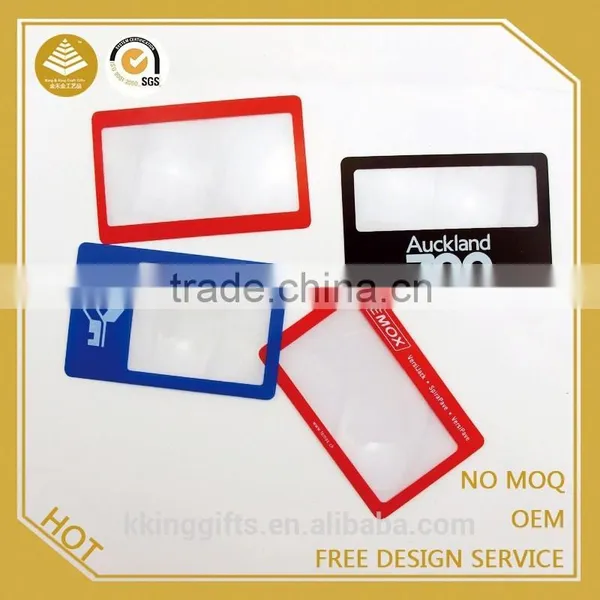 Ultramodern 4x plastic toy square ruler magnifying sheets