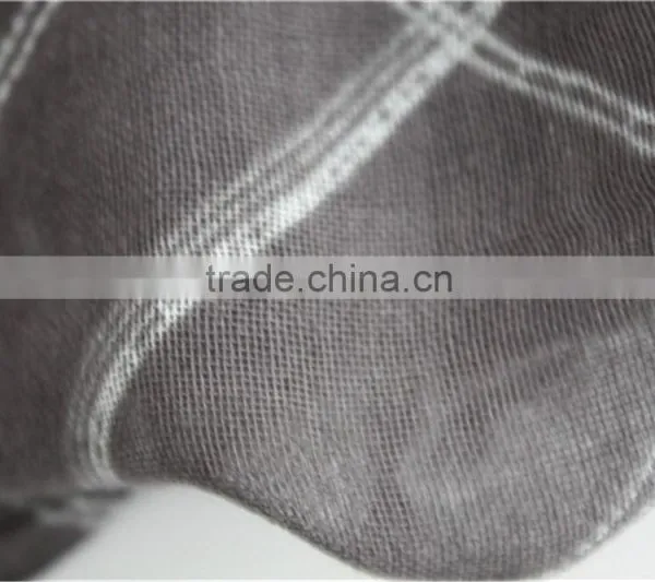Grey Printed Viscose Scarf photo-5