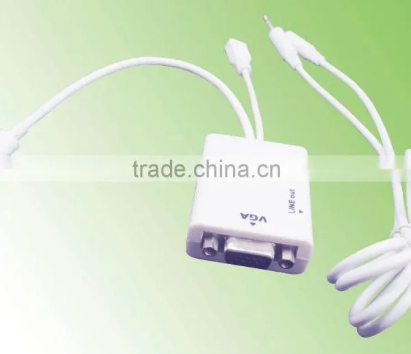 Micro USB 11pin MHL Adaptador VGA + Audio for Smart Phone photo-2