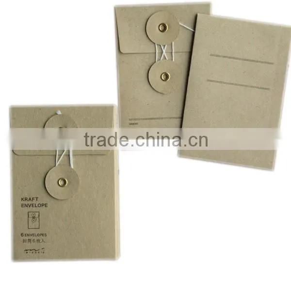 OEM Kraft Envelope With Button and String Closure photo-2