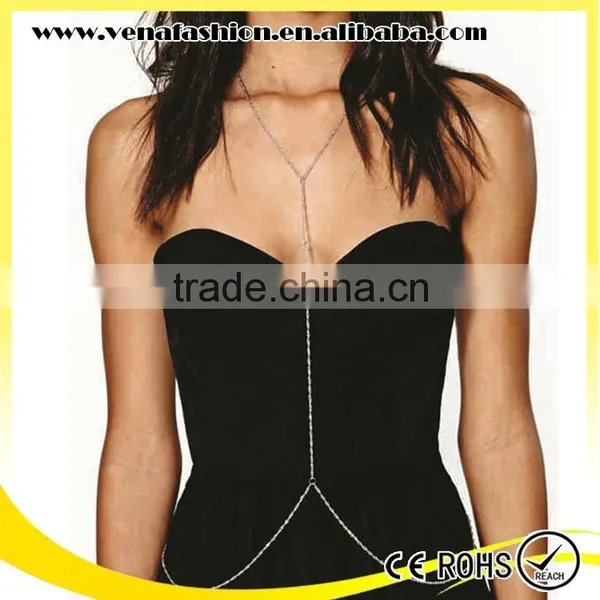 Chain Strap Body Chain Dress, Body Chain Jewelry for Women photo-2