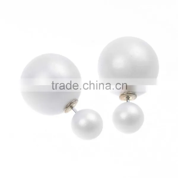 Fashion New Arrival Candy Color Imitation Big Pearl Earrings Women's Jewelry Beautiful Stud Earrings photo-5