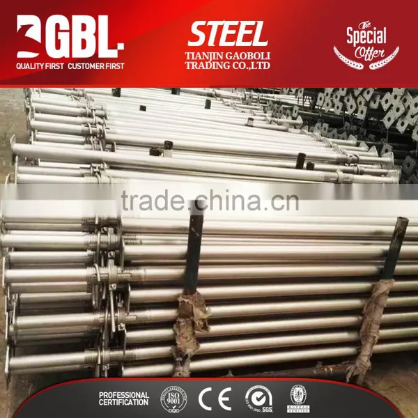 Steel scaffold push pull prop wall formwork