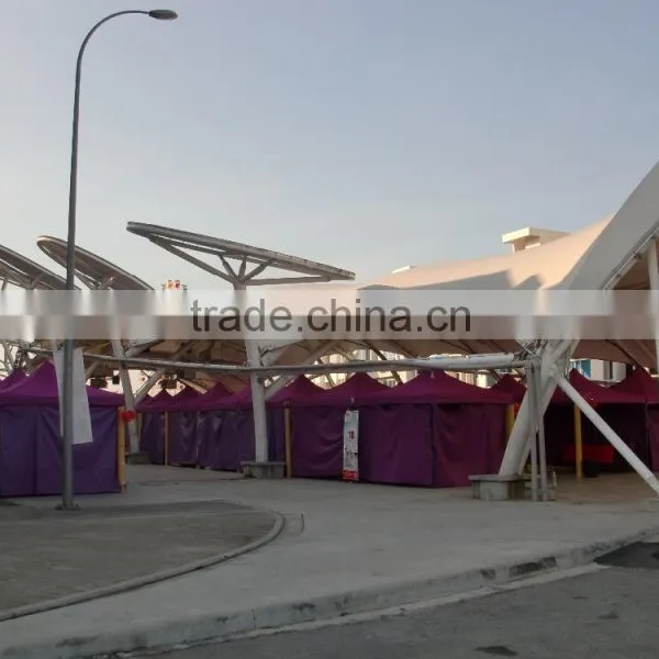 Wind Proof FERRARI PVC Coated Tensile Fabric Architecture Plaza Canopy in Malaysia photo-6