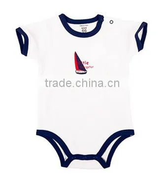 Summer Short Sleeve Baby Bodysuit photo-6