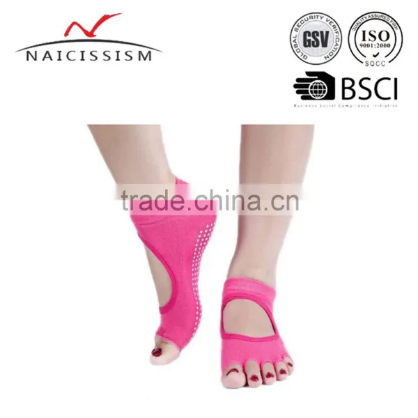 Slip-Free Silicone Texturizing Beads Breathable Pilates Socks