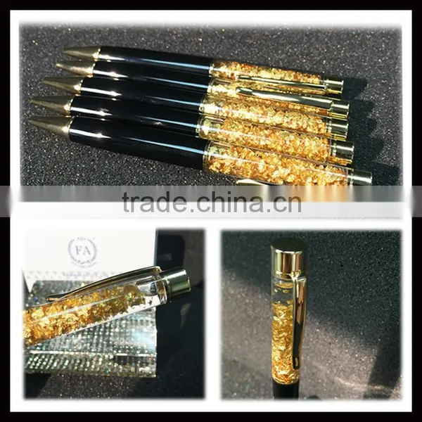 24K Gold Leaf Metal Ballpoint Pen Business Man Pen photo-6