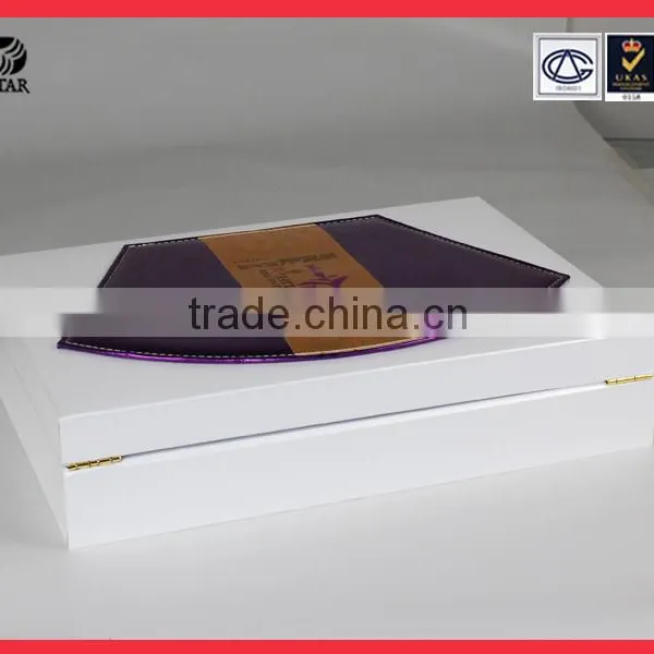 Custom Logo Display Fabric Cosmetic Packaging Leather Box For Gift photo-3