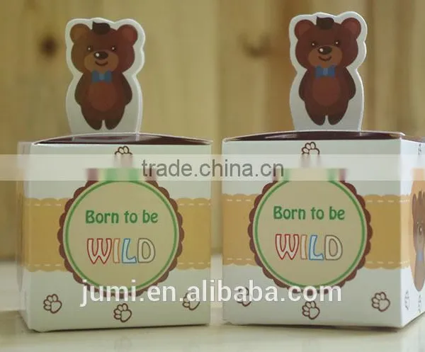 Lovely Selva Animals Paper Candy Box for Baby Shower photo-6