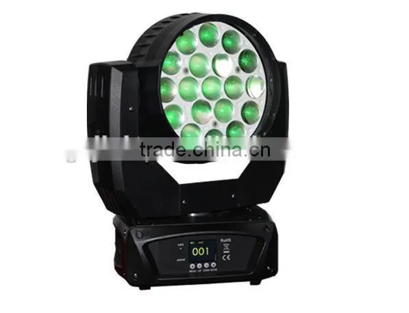 Hight Quality Zoom 19x12w Led Moving Head Light Wash Stage DJ Light For Sale photo-4