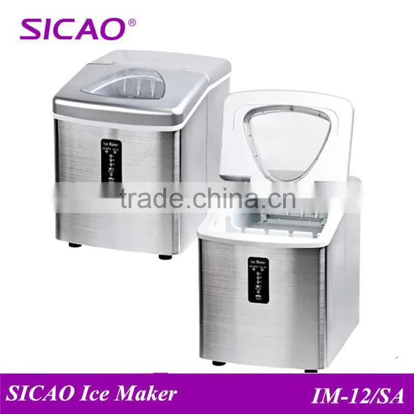Shenzhen SICAO Supply S/S panel and black top cover 3.2L mini ice maker