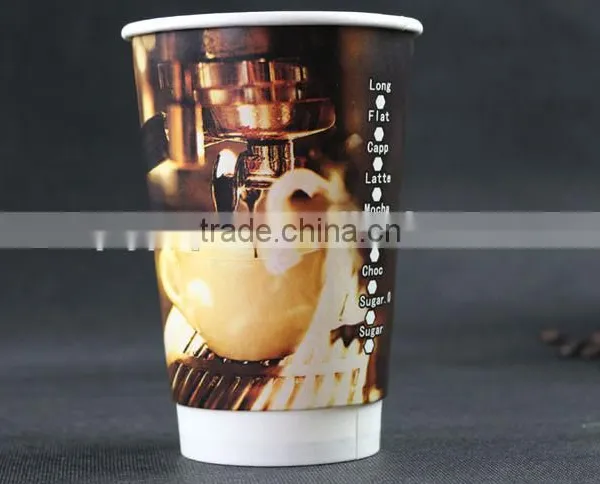 Best Seller Fancy Tea Cups Double Wall Black Paper Coffee Cup photo-4