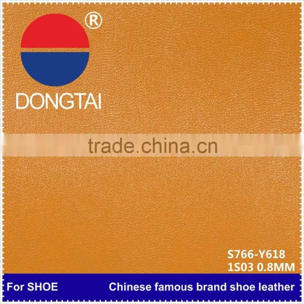 0.8mm New 100% Covers Leather/ Made in China Embossed Synthetic Leather /With 20 Years Expenience pu Shoe Leather photo-3