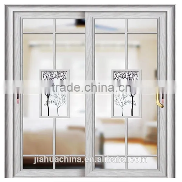 Aluminum Frame Glass Door Tempered Glass Sliding Door photo-2
