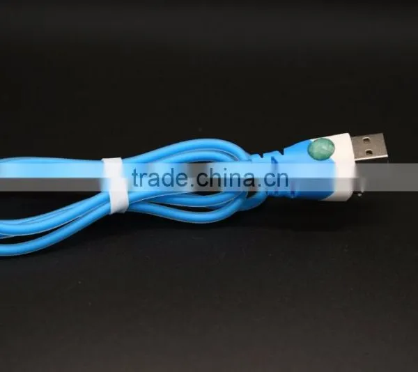 Wholesale Price for Samsung Micro Usb Charging Cable Usb Charger With Led Light, Candy Colors photo-5