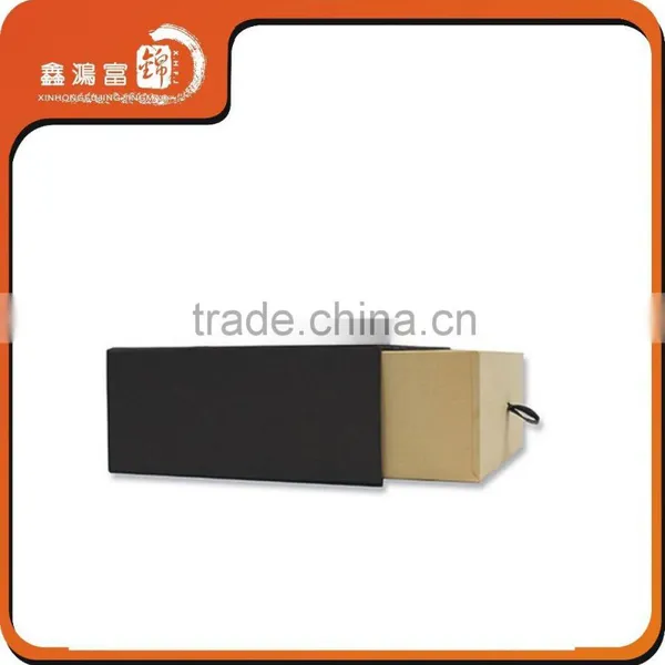 Xhfj Custom Brown Black Luxury Drawer Paper Box for Gift photo-4