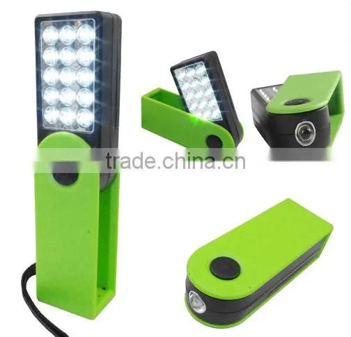 Ningbo JELO Super Bright 15+1LED Folding Work Light With Magnet 16LED Working Lamp photo-2