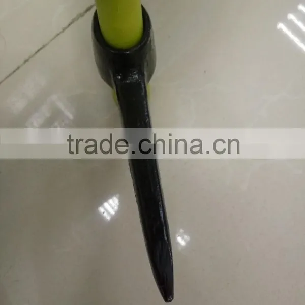 STEEL PICK WITH DOUBLE COLOR PLASTIC -COATING HANDLE /pick Mattock photo-4