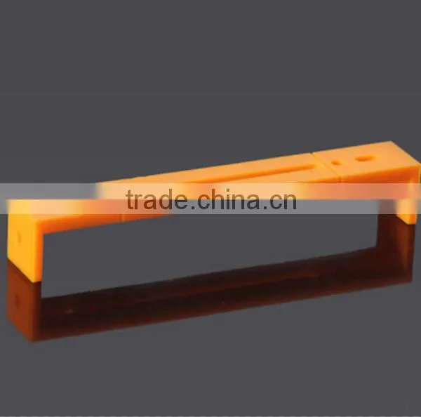 DIY Circular Hole Plastic Bar U Type Connecting Rod 1102, Orange Colour photo-3