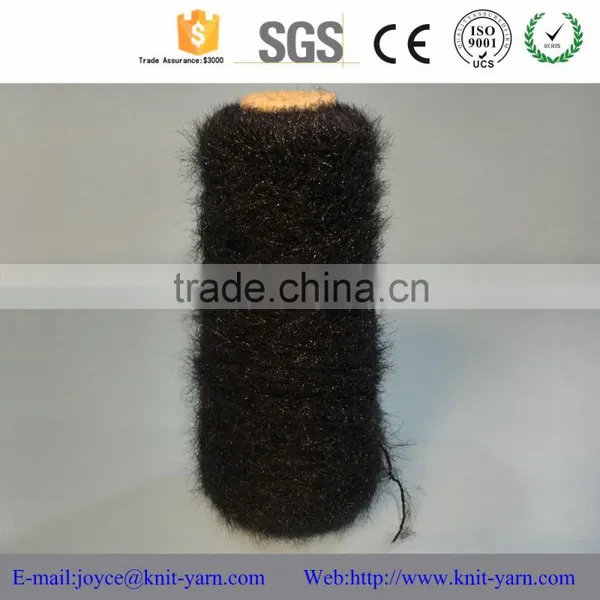 2016 Chinese New Crochet Glitter Feather Yarn With Factory Price photo-2
