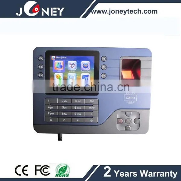3.5 Inch TFT P2P Fingerprint Linux Terminal Time Attendance With USB Cable photo-3