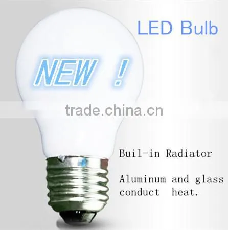 2014 Hot sales 360 degree 5w glass led bulb