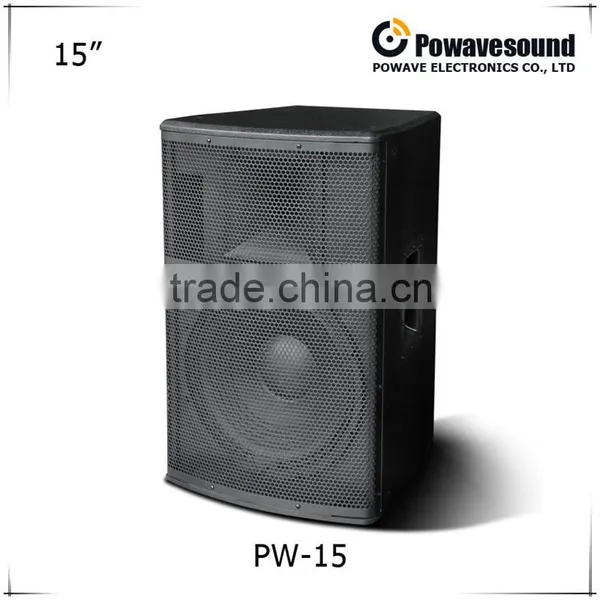 PW-15 Powavesound PW Series 15 Inch Full Range Top Pro Speaker Portable Live Sound