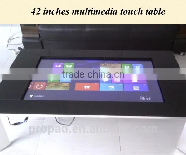 42 inch high-class luxury touch all in one table kiosk multimedia touchscreen information kiosk