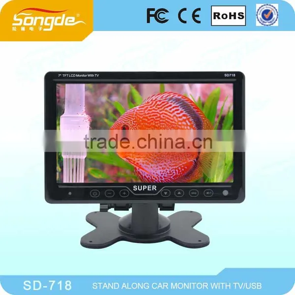 Super Hot 7 Inch LCD Monitor Stand Alone Car Monitor With 7inch Tft Lcd photo-3